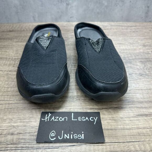 Skechers~Women’s~Black Relaxed Air Memory Foam Slip On Mules~Size 7.5 - Picture 3 of 9